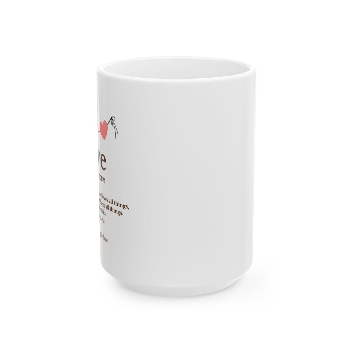 1 Corinthians 13:7-8 Mug (11oz, 15oz)