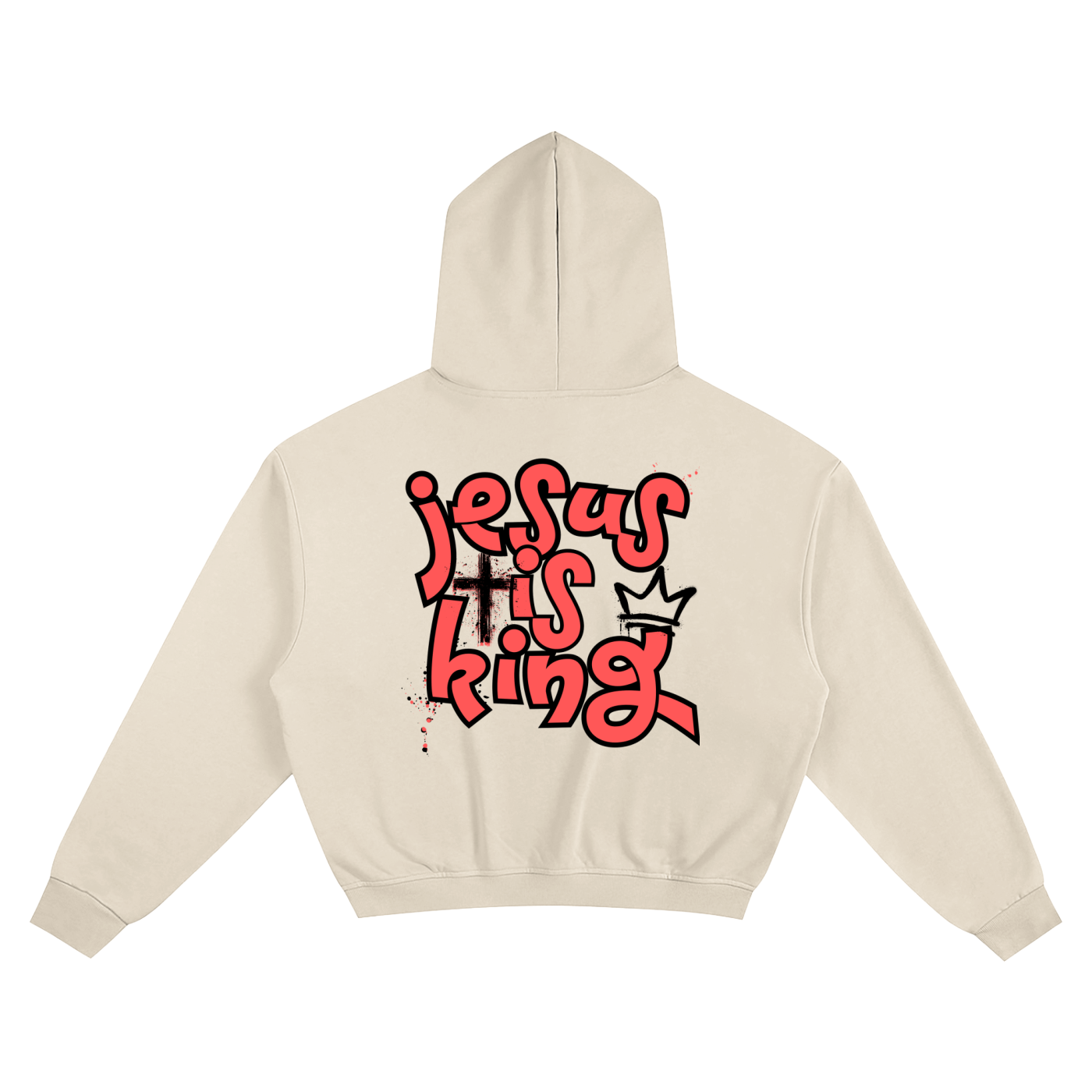 Jesus Is King Boxy Hoodie