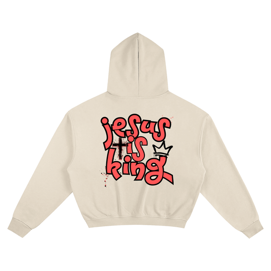 Jesus Is King Boxy Hoodie