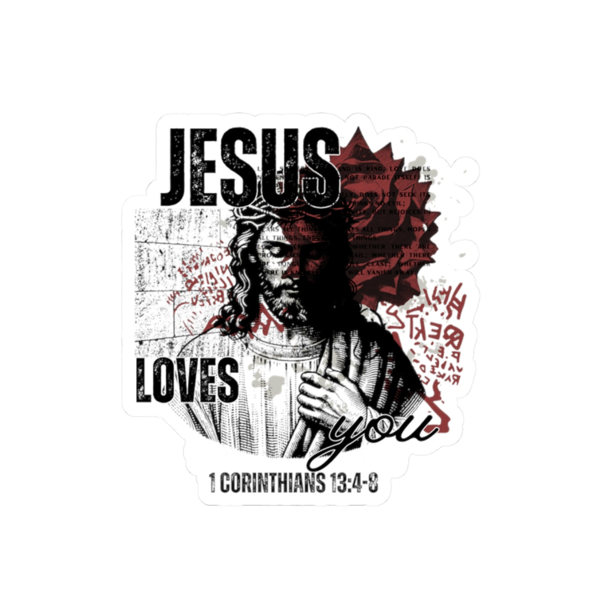 Jesus Loves You Sticker