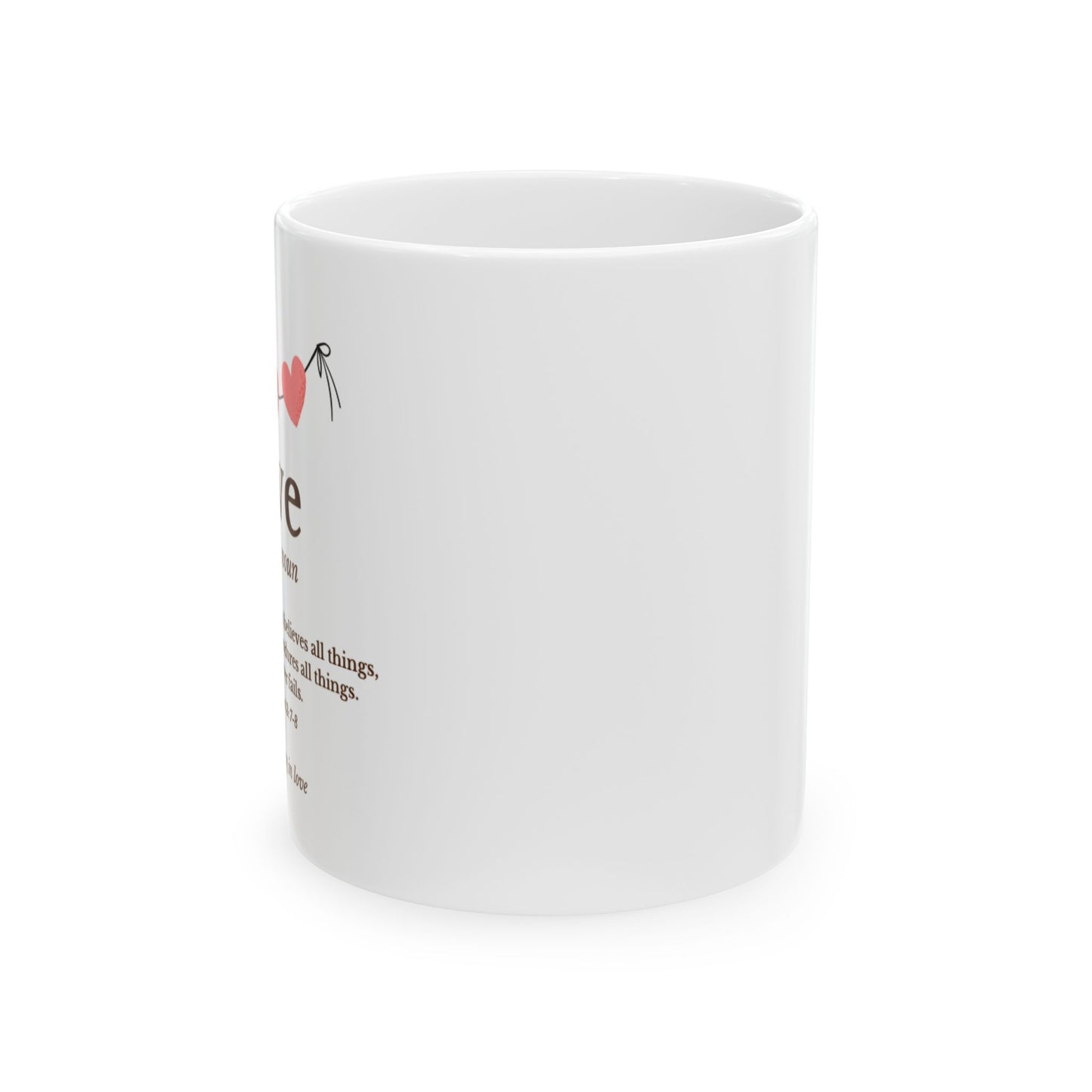 1 Corinthians 13:7-8 Mug (11oz, 15oz)