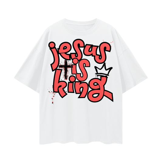 Jesus Is King Oversized Premium T-shirt