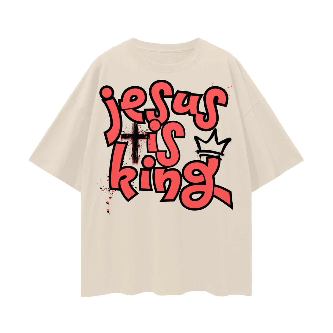 Jesus Is King Oversized Premium T-shirt