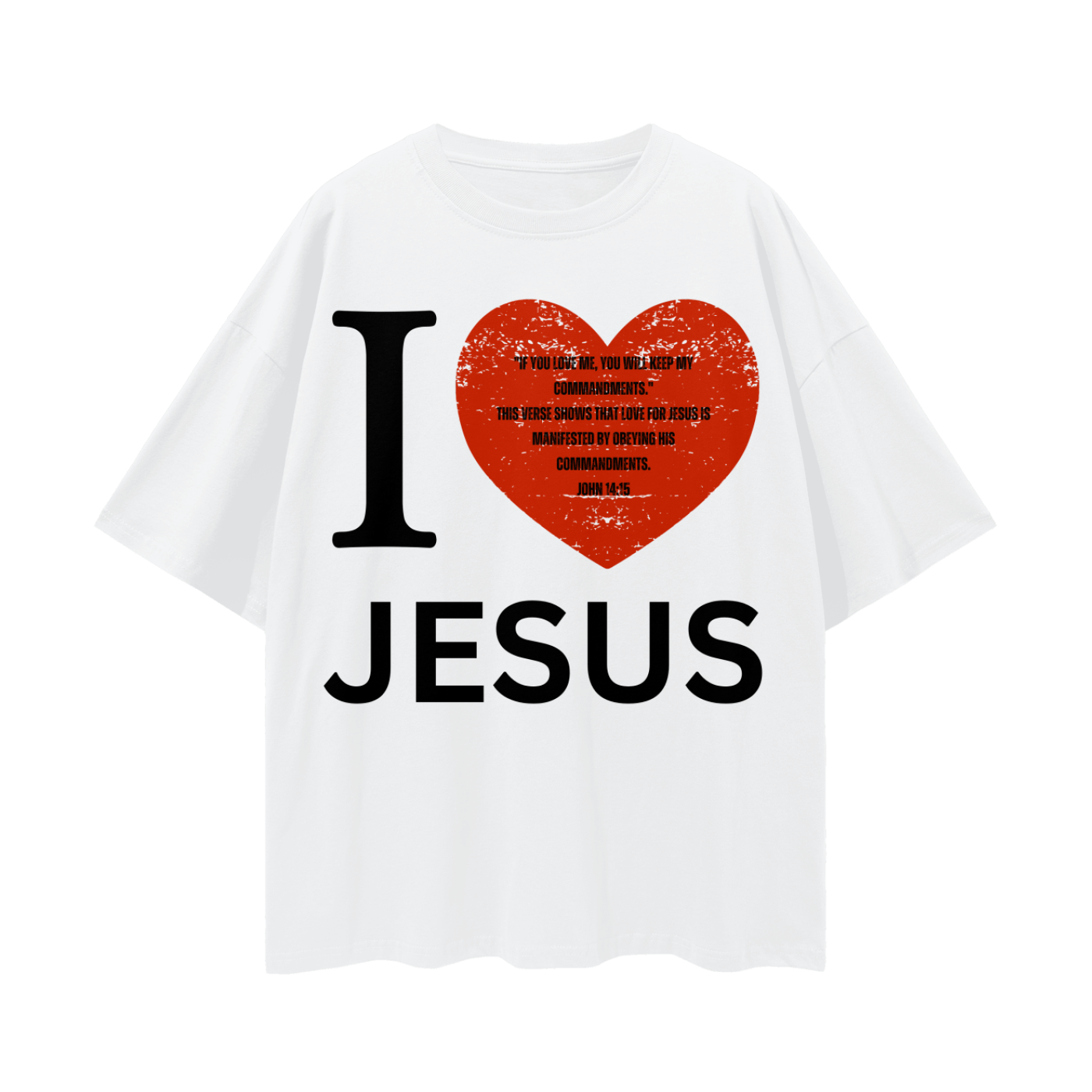 Jesus Loves You Oversized Premium T-shirt