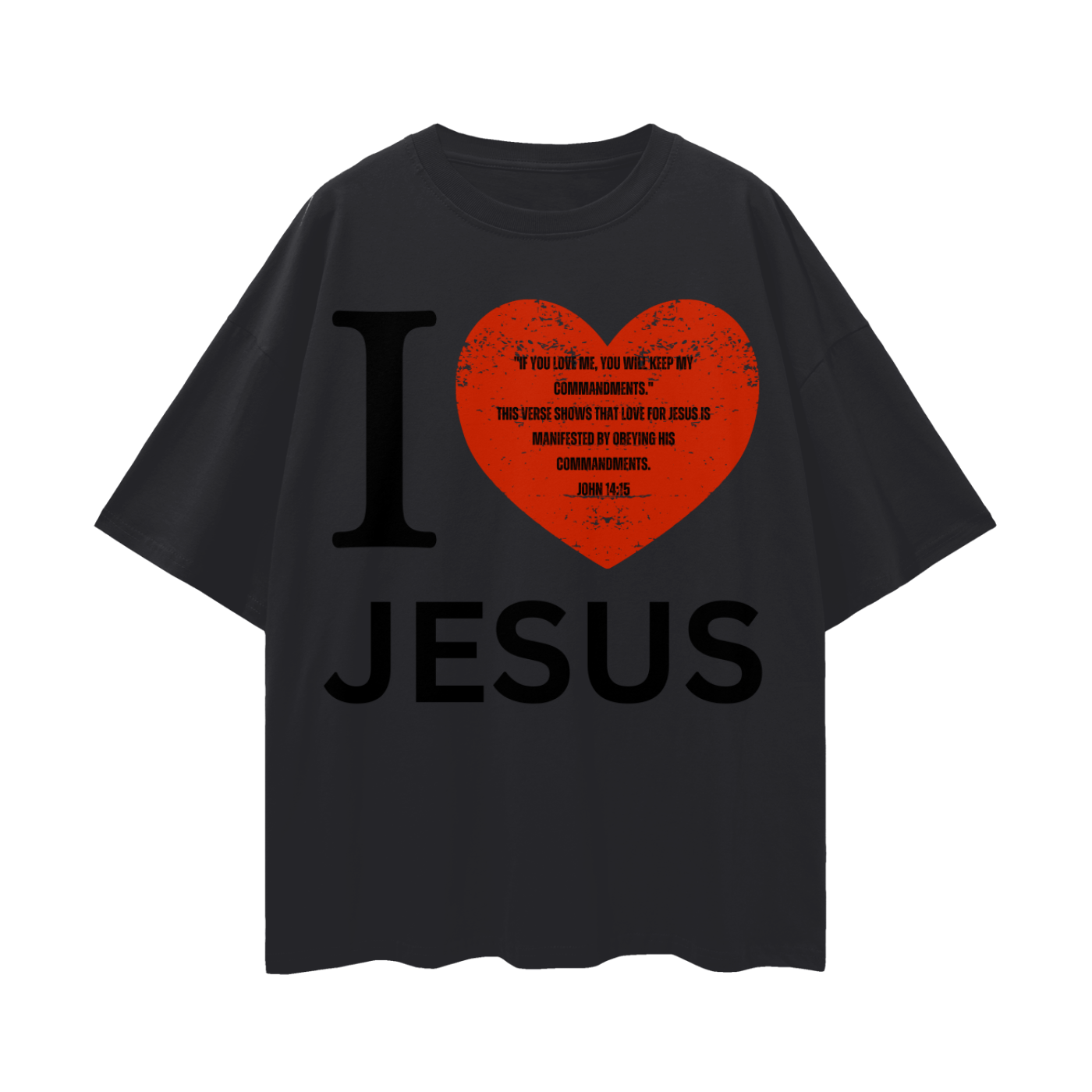 Jesus Loves You Oversized Premium T-shirt