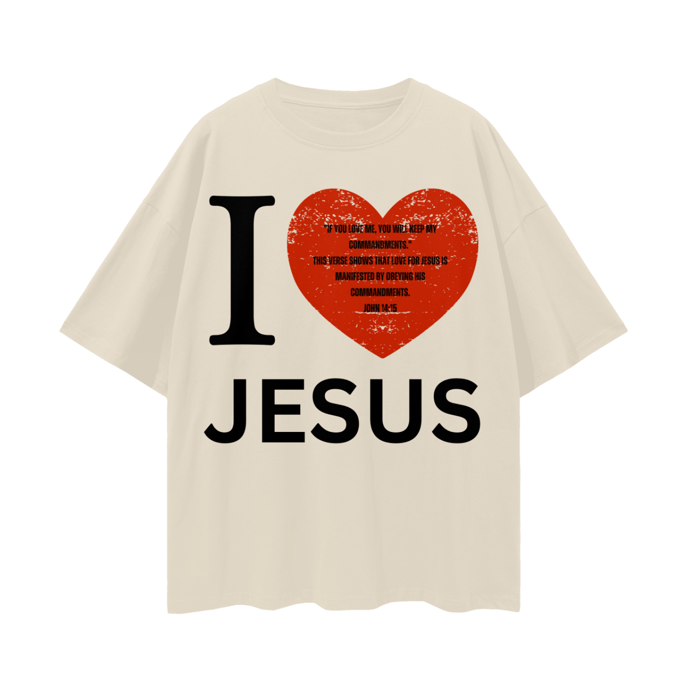 Jesus Loves You Oversized Premium T-shirt